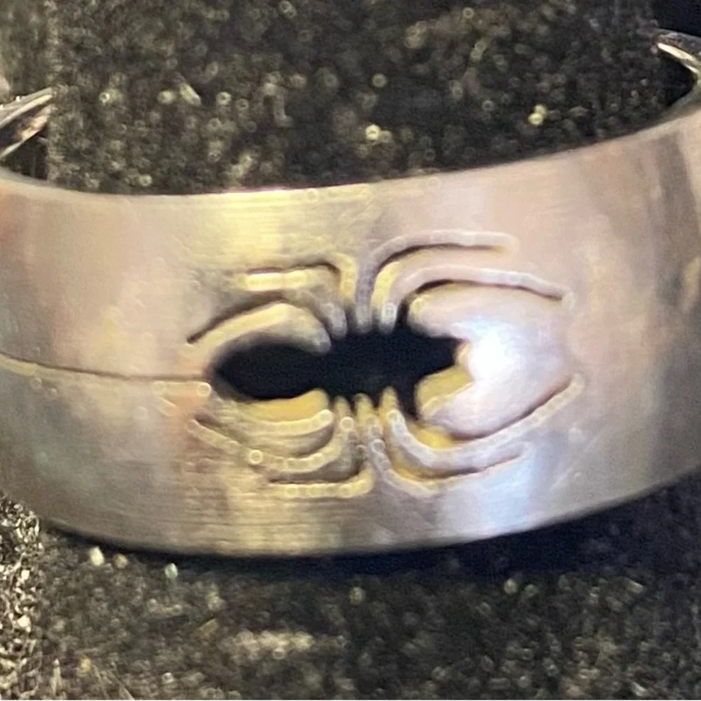 Spider Stainless Steel Band Ring - size 8 - Picture 5 of 5